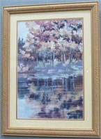Fall Reflections Print,  w/ Wood Copper Tone Frame