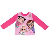 Cocomelon $15 Retail Microfleece Pajama Tee 3T