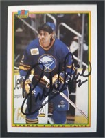 Autographed Rick Vaive Hockey Card