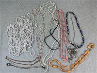 Lot of Costume Beaded Necklace Jewelry