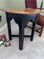 Vintage Oak Painted Side Table