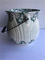 Antique Spongeware Storage Pot