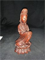 6 “ CARVED WOOD ASIAN FIGURE