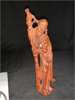 6.25 “ CARVED WOOD ASIAN MAN