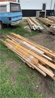 PILE OF PINE TRIM, BASE AND CASING