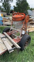 CEMENT MIXER ON TRAILER