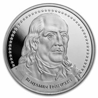1 Oz Silver Rnd Founders Of Liberty: Franklin