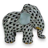 Herend Fishnet Elephant Figurine