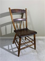 Antique Hand Turned Wood Side Chair