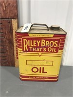 Riley Bros. 2 gal oil can