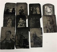 Lot of Vintage Tin Type Photographs