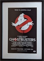 Ghostbusters Dan Aykroyd signed mini poster