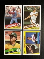 LOT OF (100) 1985 TOPPS MLB BASEBALL TRADING CARDS
