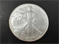 2007-W American Eagle Silver Dollar