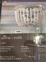 ALLEN ROTH 4 LIGHT CHANDELIER RETAIL $80