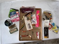 Water scout box, miscellaneous fishing tackle