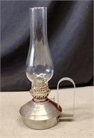 Vintage Metal Base Oil Lamp