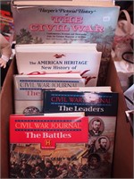Five coffee table books on the U.S. Civil War: