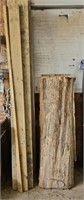 (2) PIECES LIVE EDGE WOOD & OTHER WOOD