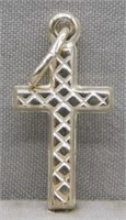 Sterling Silver cross.