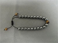 Adjustable Hematite & Tigers Eye Bracelet
