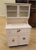 Vintage childs white kitchen cupboard