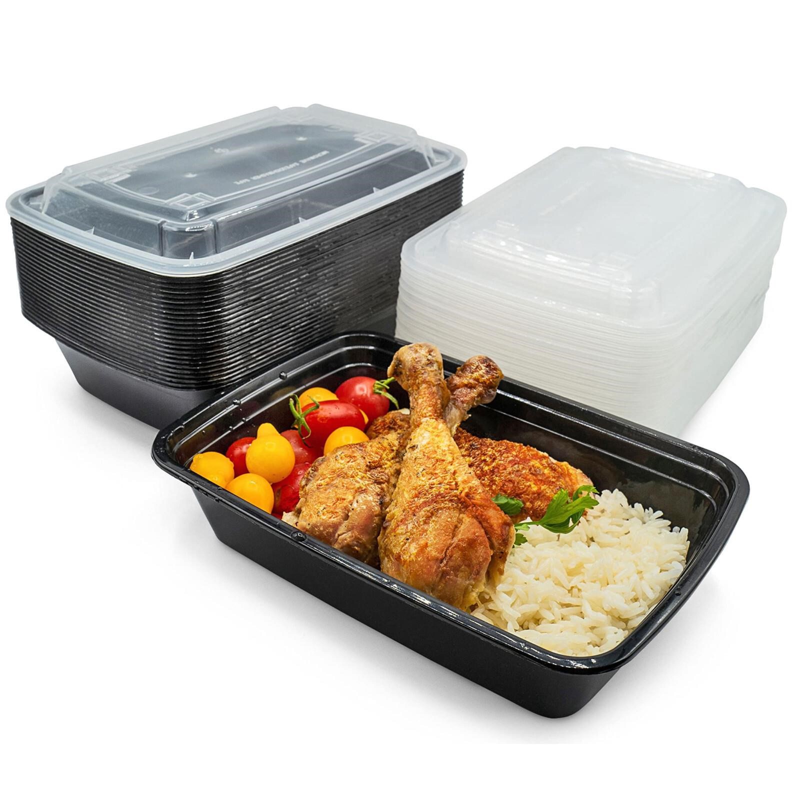 JUST PACK IT [50 Sets - 38 oz] Meal Prep Container