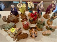 resin vintage nativity set