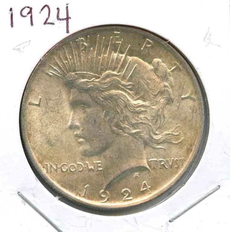 1924 Peace Silver Dollar