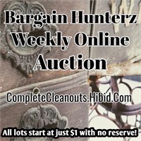 Check out Bargain Hunterz Weekly Online Auctions!