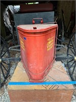 Vintage Metal Trash Can