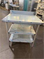 New Stainless Table w Double Undershelves