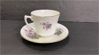 Tea Cup And Saucer Ceramic Elizabethan Vintage