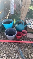 Flower Pots & Watering Can