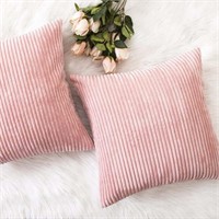 Pink Throw Pillow Cover- 1ct