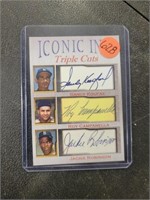 Facsimile Iconic Ink Koufax, Robinson, Campanella