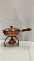 Vintage Copper Chafing Dish w Set Up