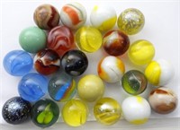 24 VINTAGE SHOOTER MARBLES!