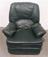 Green Pleather Recliner