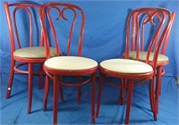 Vintage round chairs  16" round x 35" h