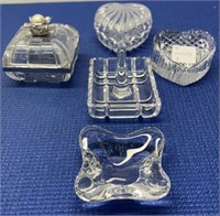 Waterford , Lenox , Baccarat Crystal Trinket