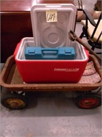 Greyhound Wagon, Cooler, Electric Grinder,