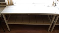 White Wooden Table/ Shelf