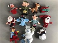 11pc Rudolph the Red Nosed Reindeer Plush Lot