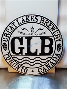 GREAT LAKES BREWERY TIN SIGN 11.5"