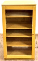 Contemporary Style Blonde Wood Bookcase