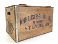 Anheuser Busch Wooden Bottle Crate