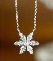 Natural Diamond Necklace 18K Gold