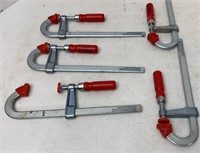 (6) Bessey 2x8 Wood Clamps