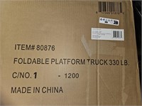 Foldable platform truck
